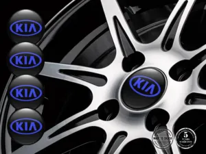 KIA Adesivo Cupola Design Emblemi Ruota Pregiati
